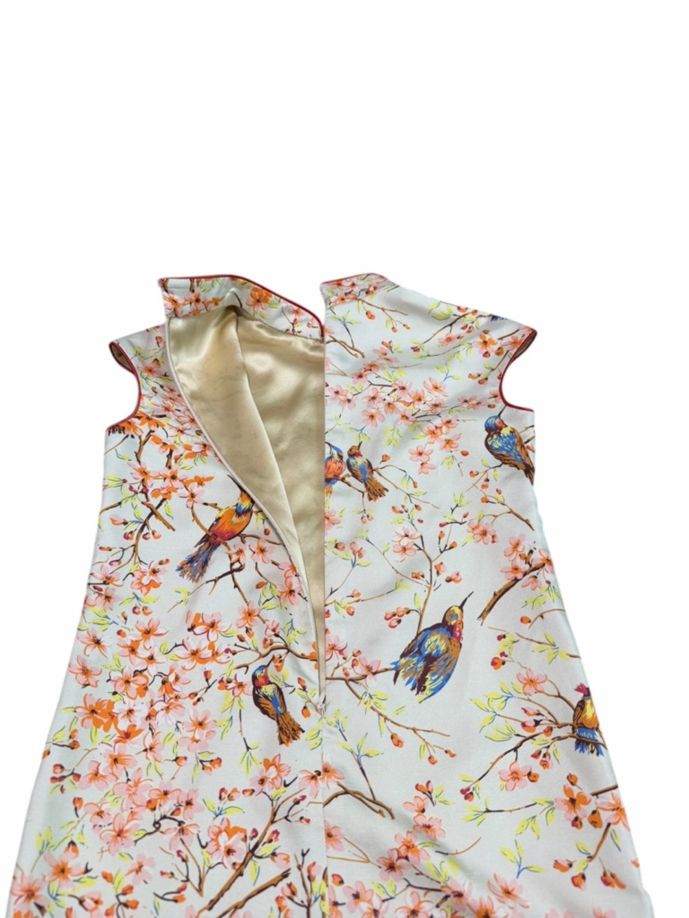 Amelie Wang 100% Mulberry Silk Girls Qipao Dress | Size 6 - Picture 4 of 6